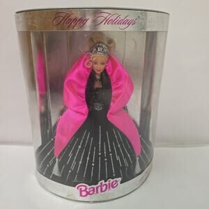 1998 Happy Holidays Barbie Collector Edition Doll NRFB Damaged Box